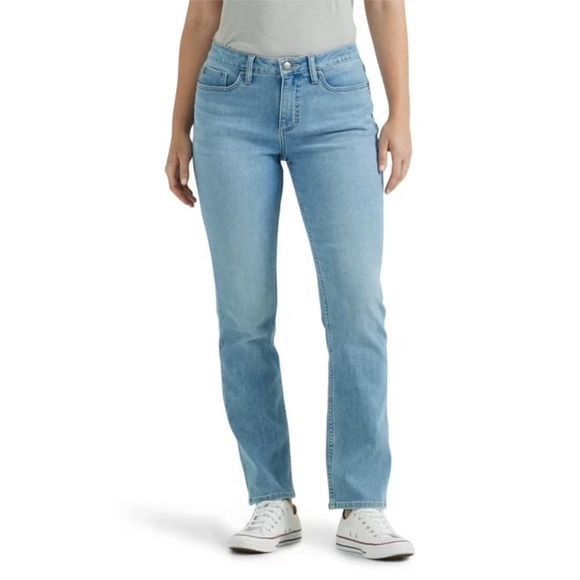 Lee Women's Midrise Straight Jean, Size 22M (Medium), Regular Fit, Straight Leg - Picture 1 of 6
